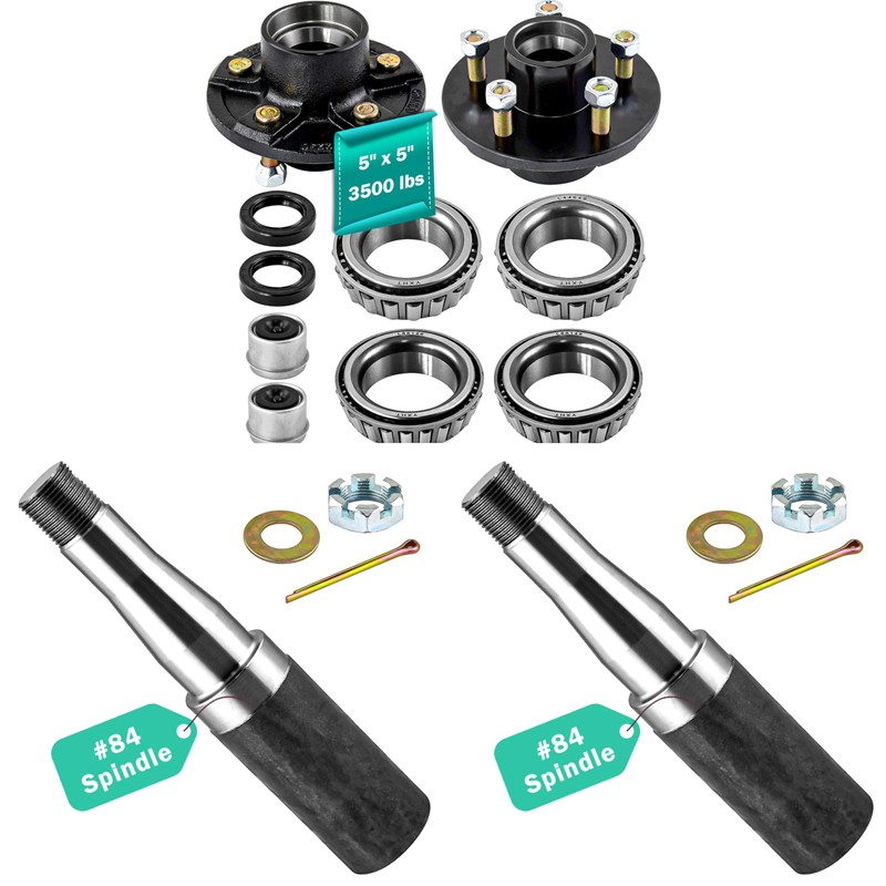 JADODE Trailer Idler Hub Kit 3500 lbs with 5-5" Bolt