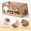 Mewoo Large Wooden Hamster Cage(40.3" L) with Openable Top and