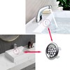 4 Pack Sink Overflow Trim-Ring Stainless Steel Bathroom Kitchen Basin