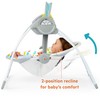 Bright Starts Playful Paradise Portable Compact Automatic Baby Swing with