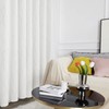 Deconovo Blackout Grommet Gold Pattern Printed Curtains, White, 42W x