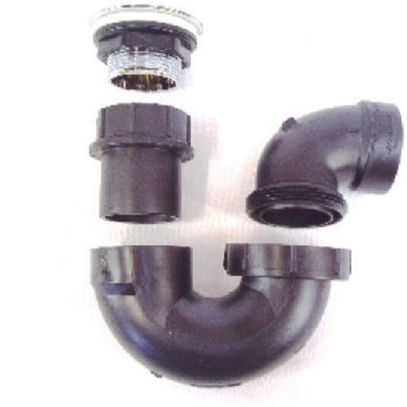 United States HDW P118C Chrome Finish Mobile Home Tub Drain