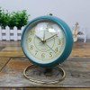 SHISEDECO Small Tableclocks Classic Non-Ticking Tabletop Alarm Clock with Backlight,