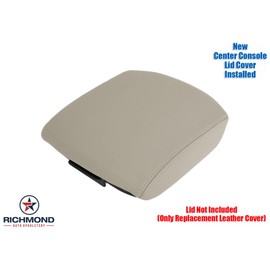 Richmond Auto Upholstery - Center Console Lid Cover Compatible with 2009-2015 Honda Pilot, Replacement Genuine Leather Center Console, Tan