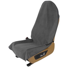 VSHIELD Waterproof Towel Car Seat Cover, Sweatproof Non-Slip Seat Protector, Universal Fit for Front Bucket or Rear Bench Seat of Cars, SUVs, Vans, Trucks, Compatible with Airbags and Armrests