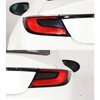 2PCS Tail Light Trim Cover Smoked Black Transparent Style Smooth