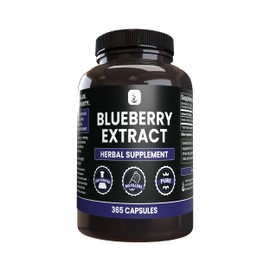 PURE ORIGINAL INGREDIENTS Blueberry Extract (365 Capsule), No Magnesium Or Rice Fillers, Always Pure, Lab Verified