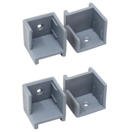 Left & Right Hand Hinge Pontoon Door Stop Kit (2, Grey)