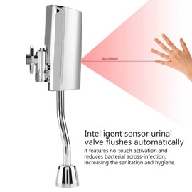 Yosoo Health Gear Urinal Flush Valve, Automatic Flush Urinal, Wall Mounted Urinal Valve with Sensor for Wall Toilet, Toilet Urinal Valve, Flush Tool for Bathroom Toilet Flush Fittings