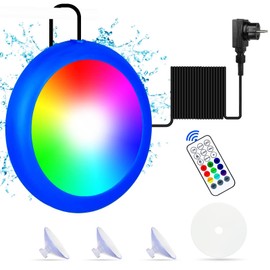 COOLWEST LED Pool Lighting 10 W, RGB Pool Lighting Underwater LED with Magnet for Steel Wall Pools Frame Pools, IP68 Waterproof Dimmable Pool Lighting Underwater with 7 m Cable, 12 V