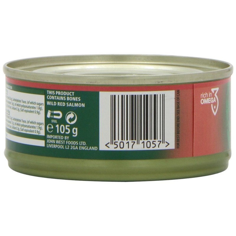 John West Red Salmon 105 g (Pack of 4)