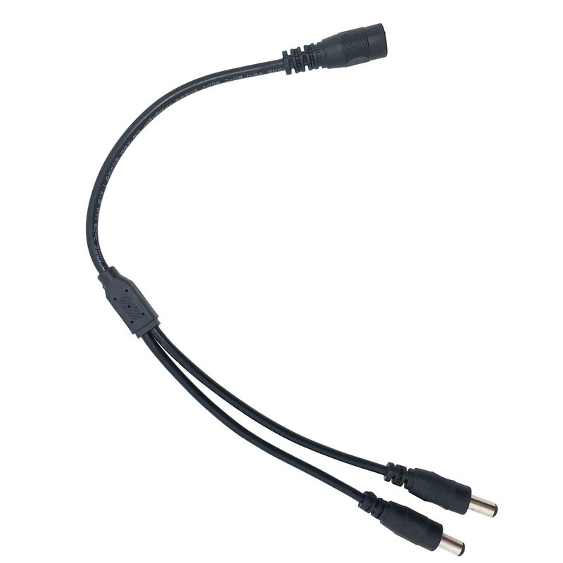 Litever Power Splitter, 2 Way, 1 Female Jack to 2