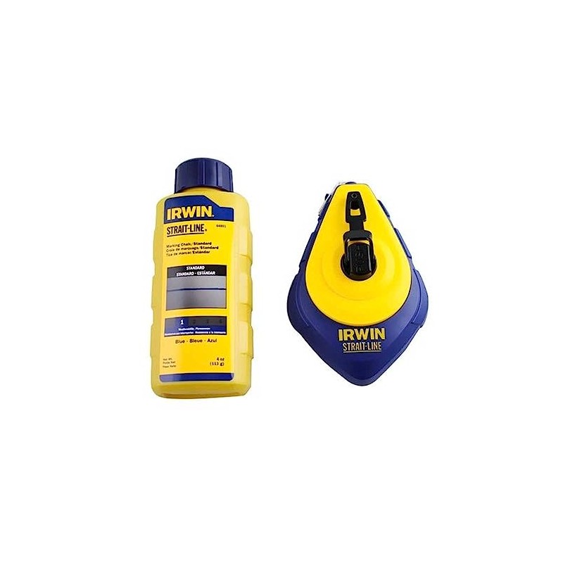 IRWIN Tools STRAIT-LINE 64494 Speed-Line Refillable High-Speed Chalk Line Reel