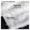 Simple&Opulence Plush Fluffy Throw Blanket Tridimensional Rose Pattern Soft Warm