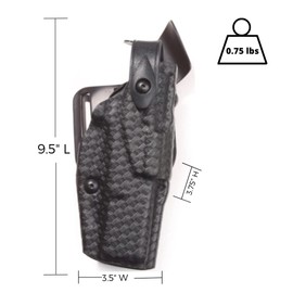 Safariland, 6360, ALS/SLS, Level 3 Retention Duty Holster Fits , STX Basket Weave Black, Glock 17, 22, 31