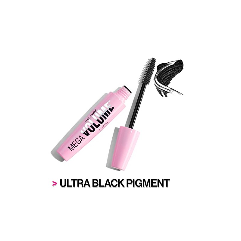 wet n wild Mega Volume Mascara, Very Black, 0.21 Ounce