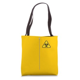 Biohazard Hazmat Easy Lazy DIY Costume Front and Back Design Tote Bag