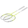 2 Player Badminton Racquets Set Lightweight Carbon Composite Double Rackets