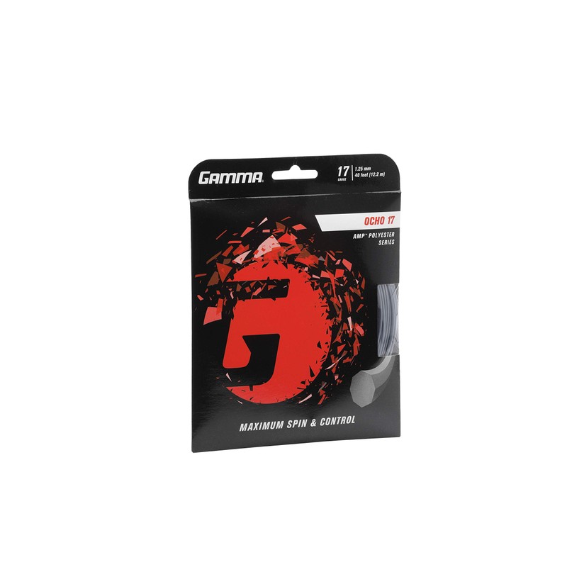 Gamma Ocho 17G Tennis String Silver