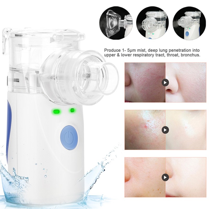 Portable Ultrasonic Nebulizer Compressor Machine System Kit Inhaler Spray Steamer
