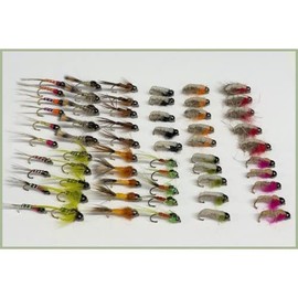 Troutflies UK - Tungsten Nymphs Fly Fishing 60pcs Weighted Nymphs Accessories