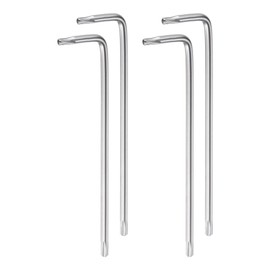 QUARKZMAN Torx Hexagonal Key T20 Extra Long Sleeve Torx Hexagonal Key L-Shape Star Key for Car Lawn and Engine Repairs Pack of 4