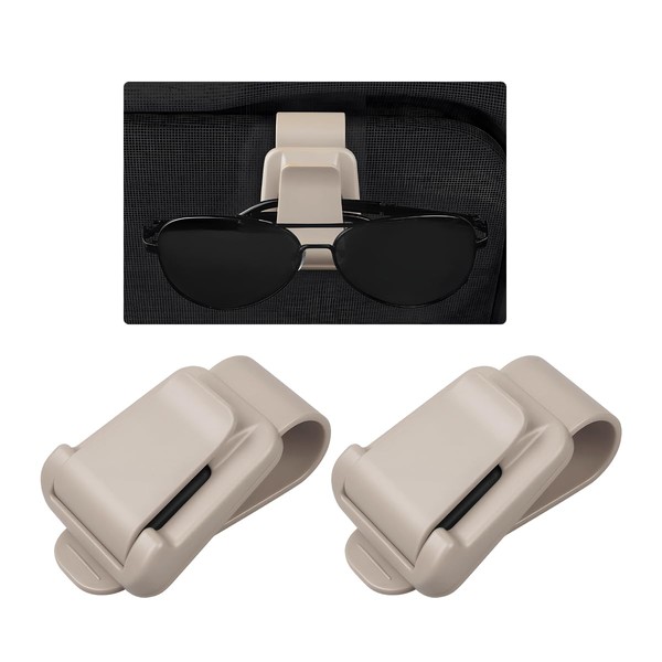 SHMZK 2PCS Sunglass Holder for Car Visor, 2 in 1