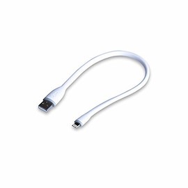 gofanco® Flexible & Durable Silicone MFi Certified Charge & sync Cable Compatible with Apple Devices (White) for iDevices - 13.6 inches (35cm) (Lightning35cmW)