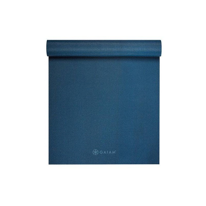 Gaiam Classic Solid Colour Yoga Mat 5mm (Various Colours), Blue