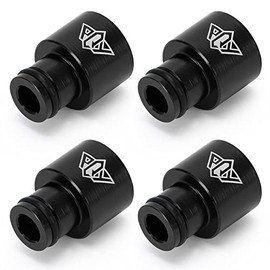 PQYRACING 4pcs Racing PQY Fuel Injector Top Hats Adapters RDX Injectors to B16 B18 D16Z D16Y WITH PQY STICKER
