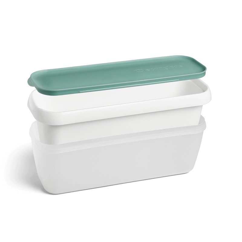 Springlane Set of 2 Ice Containers, 1 Litre, BPA-Free, Food
