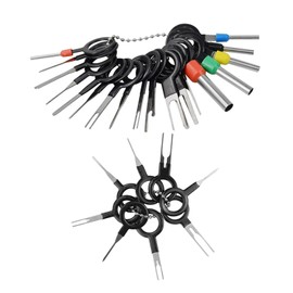 Terminal Removal Tool, Harness Terminal Extractor, Connector Pin Puller, Coupler Terminal Removal Tool, Pin Disassembly Tool Kit, Car Harness Retainer (Pack of 26)