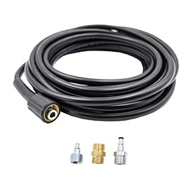 AR Blue Clean PW909UH-R, 1/4"x 25' Replacement/Extension Super Soft, Pressure Washer Hose Kit, 2900 Max PSI, Black