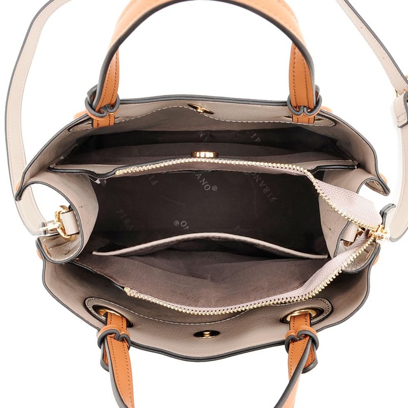 FIRANO 402290 3-Part Casual Chic 2-Way Handbag, Women's, Filano, beige