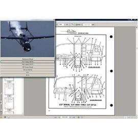 C 337 Skymaster Aircraft Service Maintenance Manual Set + Engine 1973-80
