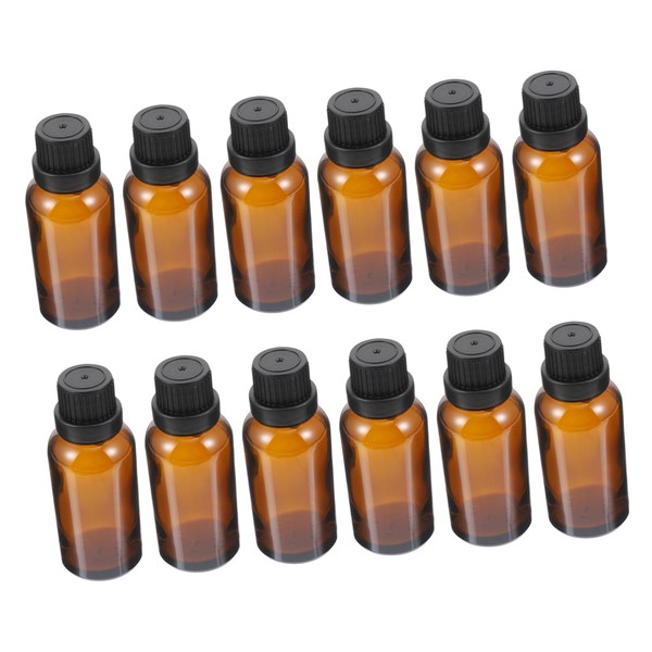 Mikinona 12pcs Essential Oil Bottles Subpackaging Travel Bottles Leakproof Aromatherapy