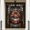 Saoplasa Christmas Cardinal Door Cover Decoration 71 x 35 Inch