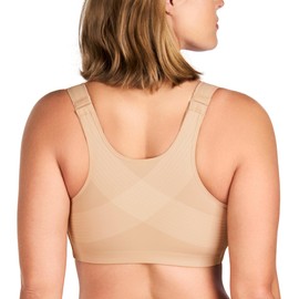 HSIA Women's Posture Minimizer Bra - Front Closure Bra for Women No Underwire Back Support Plus Size Full Coverage Bra