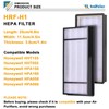 2 HEPA Replacement Filter and 6 Carbon Pre Filter Compatible