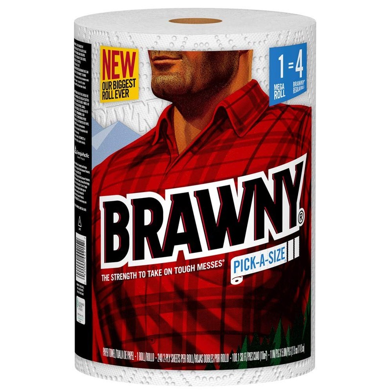 Brawny® Pick-A-Size® Paper Towels, 1 Mega Roll = 4 Regular
