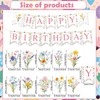 Wildflower Birthday Decoration Wildflower Happy Birthday Banner Wildflower Garland Wildflowers