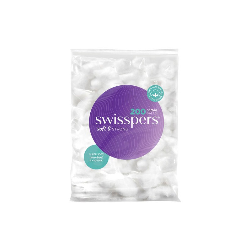 Swisspers Cotton Wool Balls 200 Pack