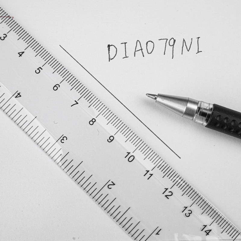 DIAO79NI 3 Pieces Transparent Plastic Ruler, 12 inch (30cm) Ruler,