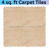 4Pcs Premium Carpet Tiles 12" x 12" – Durable, Non-Slip,