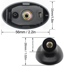 95GP18828A Radio Foot Roof Antenna Base Adaptor Black Perfect Fit for Ford Focus Mondeo Escort Fiesta Transit Connect