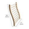 Xmatch Xmatch Sauna Backrest Infrared Natural Wooden Hemlock, S-Shape Support,