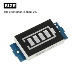 MECCANIXITY 4Pcs Battery Indicator Display Capacity 4S 16.8V LED Display Blue Battery Charge Indicator for Electric Vehicle Battery Car