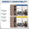 RAFECIEE Black Front Door Handle No Lock, Modern Exterior Door