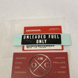 Honda OEM Honda Unleaded Fuel Only Gas Cap Decal USDM Acura Legend Accord CR-V CRX NSX