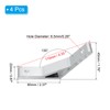 PATIKIL 135 Degree Angle Corner Brackets, 4Pcs 4.33x0.87 Inch Aluminum